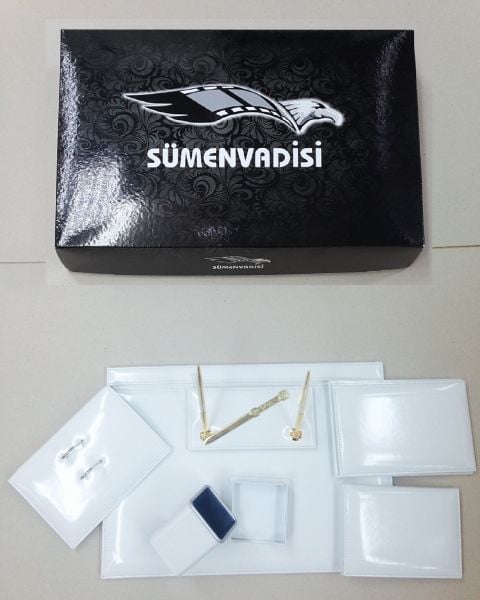 Modern Sümen Takımı Ferrari Beyaz Sümen Seti