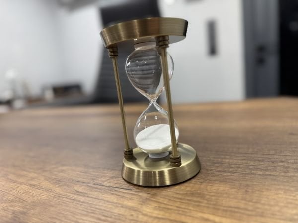 Pirinç Ofis Kum Saati 17cm 30 Dakika Avrupa İthal