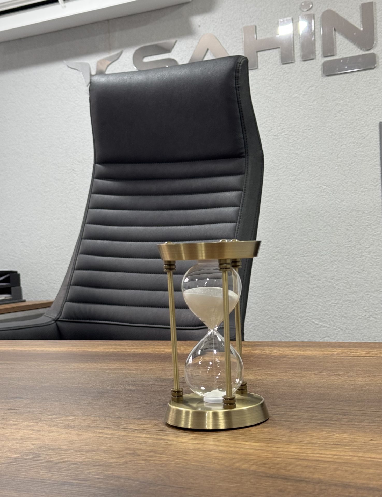 Pirinç Ofis Kum Saati 17cm 30 Dakika Avrupa İthal