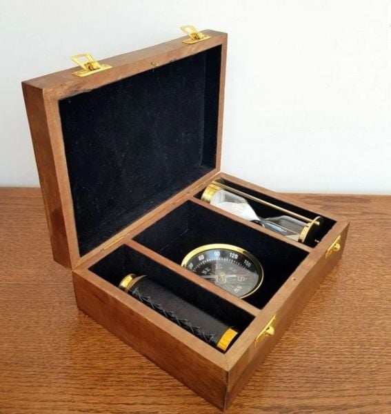 Kum Saati ve Pusula Set 22cm