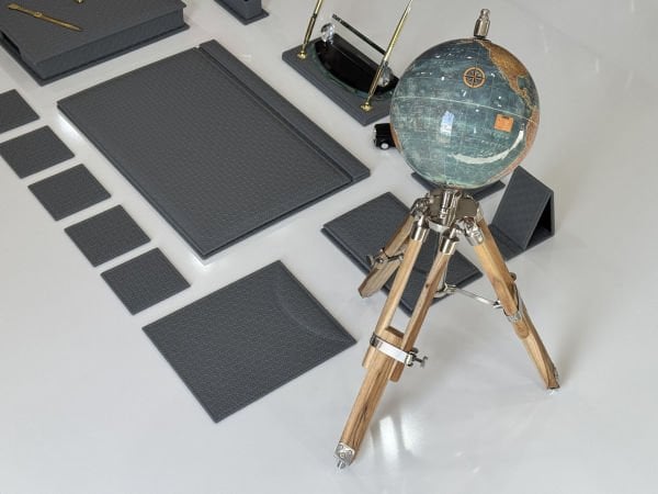 ORJİNAL DEV DÜNYA KÜRELİ ROLLS ROYCE Biblo Premium Sümen Makam Takımı Antrasit