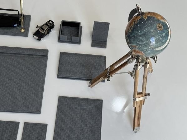 ORJİNAL DEV DÜNYA KÜRELİ ROLLS ROYCE Biblo Premium Sümen Makam Takımı Antrasit