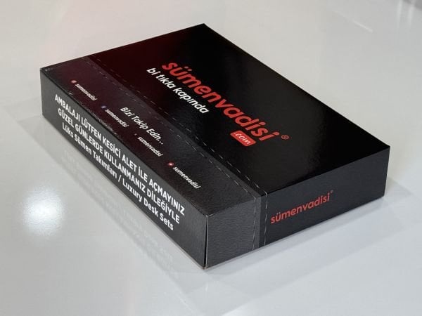 FIRSAT PREMİUM ULTRALüks Kahve Taba Deri Krom Makyaj Saat Kutulu alt iç yapı Kadife EL YAPIMI VIP Sümen Makam Takımı