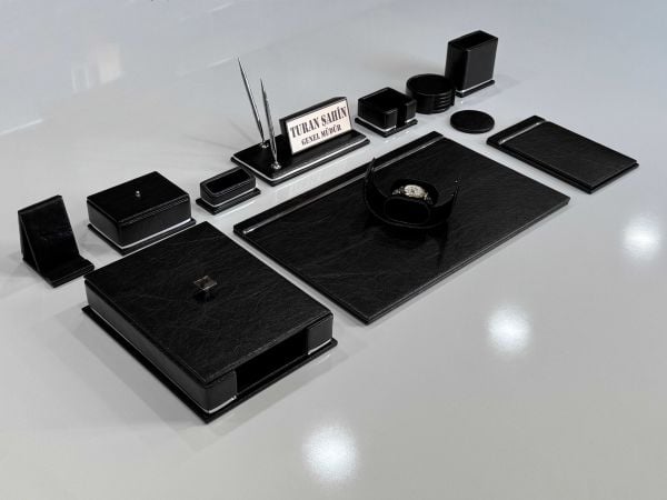 FIRSAT PREMUM Koyu Acı Kahve Deri Krom Makyaj Saat Kutulu alt iç yapı Kadife EL YAPIMI VIP Sümen Makam Takımı