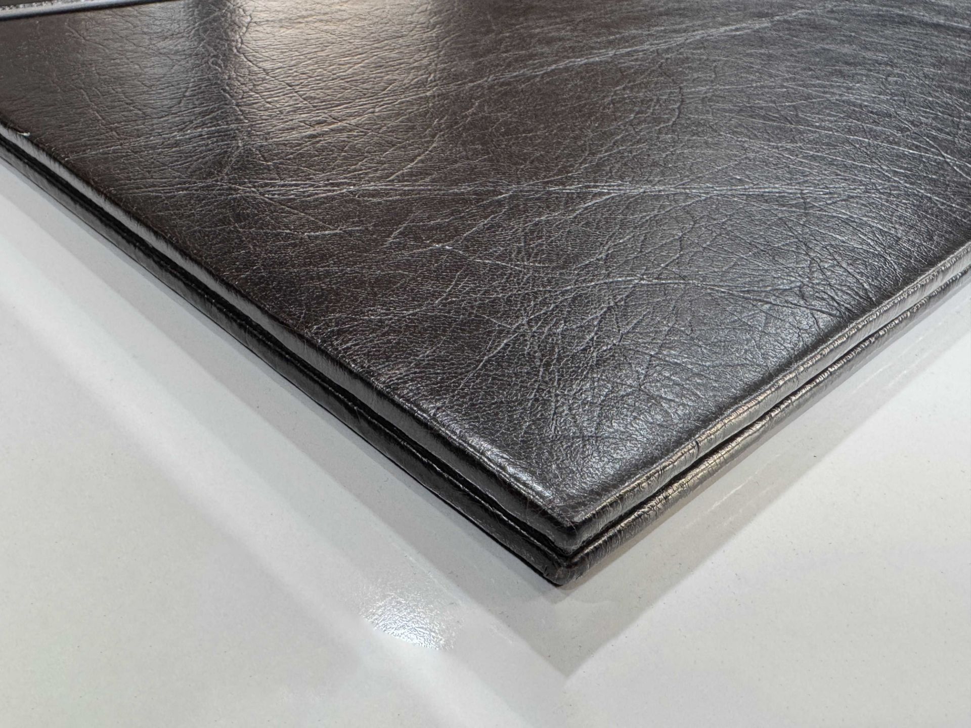 FIRSAT PREMUM Koyu Acı Kahve Deri Krom Makyaj Saat Kutulu alt iç yapı Kadife EL YAPIMI VIP Sümen Makam Takımı