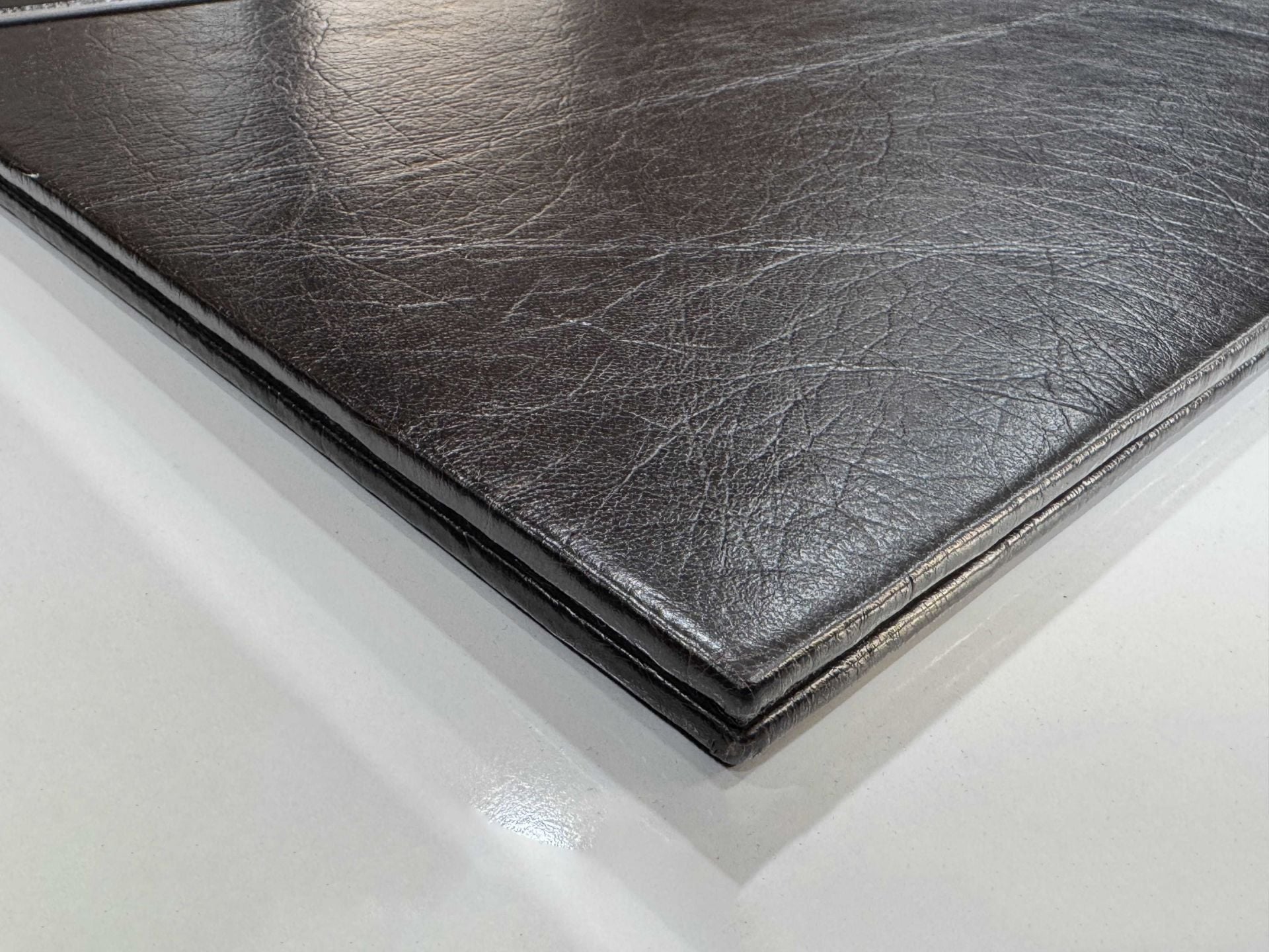 FIRSAT PREMUM Koyu Acı Kahve Deri Krom Makyaj Saat Kutulu alt iç yapı Kadife EL YAPIMI VIP Sümen Makam Takımı