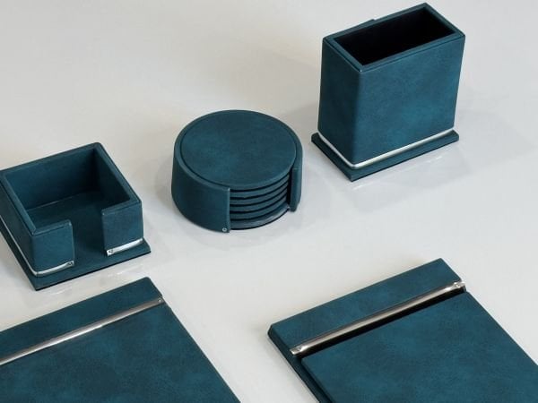 FIRSAT PREMİUM Turkuaz Deri Krom Makyaj Saat Kutulu alt iç yapı Kadife EL YAPIMI VIP Sümen Makam Takımı