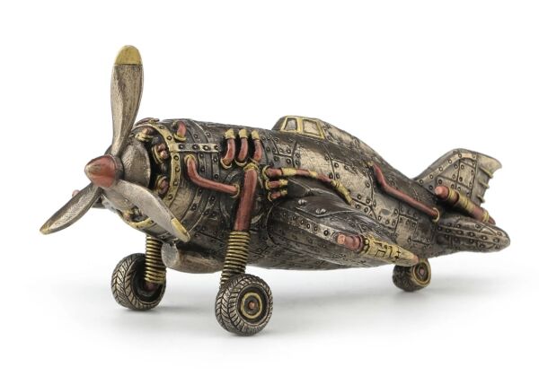 Veronese Steampunk Uçak Biblo 18cm