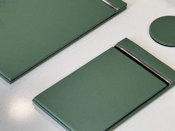 FIRSAT PREMİUM Muhteşem Pastel Yeşil Deri Krom Makyaj Saat Kutulu alt iç yapı Kadife EL YAPIMI VIP Sümen Makam Takımı