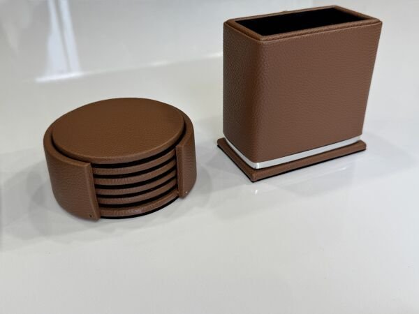 Muhteşem Deri Taba Krom Makyaj Saat Kutulu alt iç yapı Kadife EL YAPIMI VIP Sümen Makam Takımı