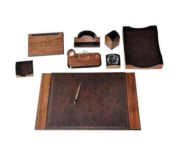 KASIM İNDİRİMİ ! Beş Taksit Sümen Takımı Kahverengi Ahşap Sümen Takımı