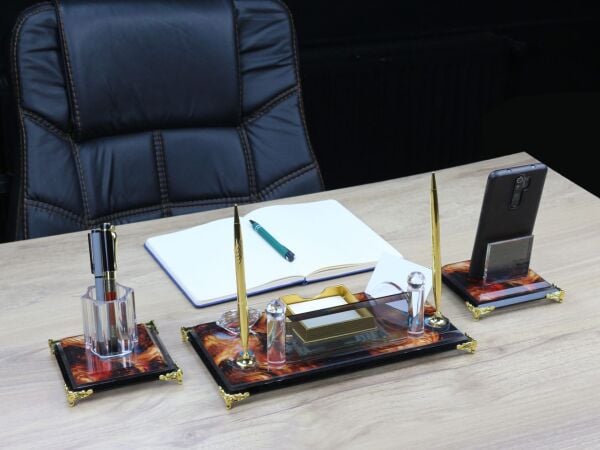 Kristal Masa İsimliği 3'lü BEŞ TAKSİT Kargo Bedava İsim yazılır