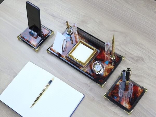 15Gün Teslimat - ÇILGIN İNDİRİM ! Kristal Masa İsimliği 3'lü BEŞ TAKSİT Kargo Bedava İsim yazılır